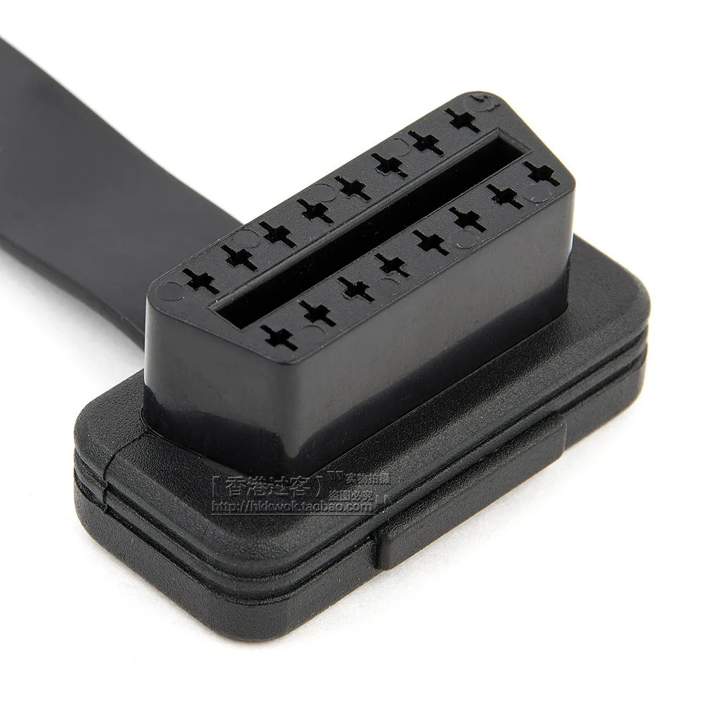 16 контактный разъем для Женский ELM327 OBDII OBD2 локоть удлинитель диагностический инструмент