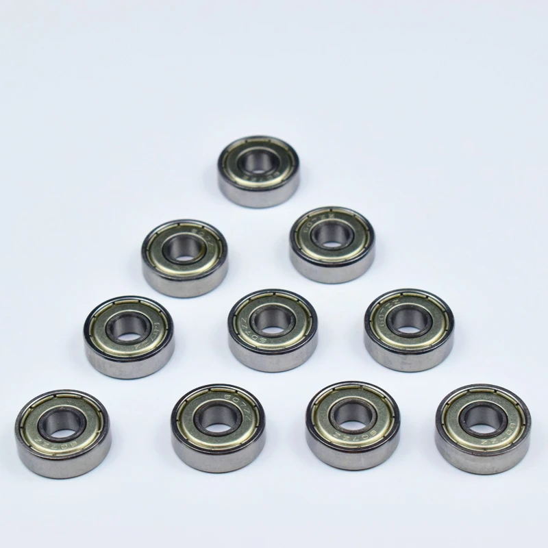 607ZZ 7*19*6(мм) 10 шт. ABEC-5 подшипники металлические герметичные Миниатюрные Мини подшипники 607 607Z 607ZZ хромированные стальные подшипники
