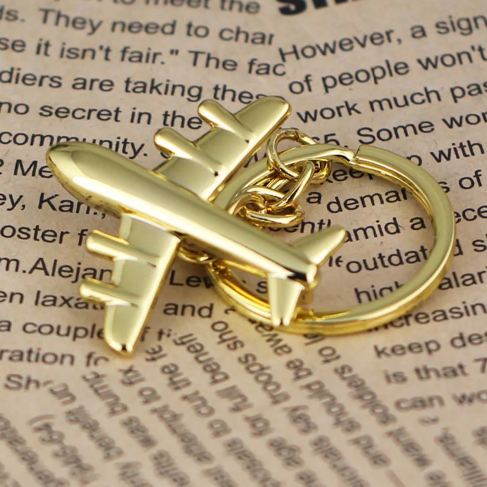 Брелок для ключей в виде самолета с полированным самолетом 86091|keyring fashion|key chain