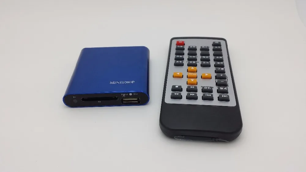 Бесплатная доставка! Автомобильный медиаплеер Mini Full HD 1080P плеер AV HDMI USB/SD MKV/RM/AVI