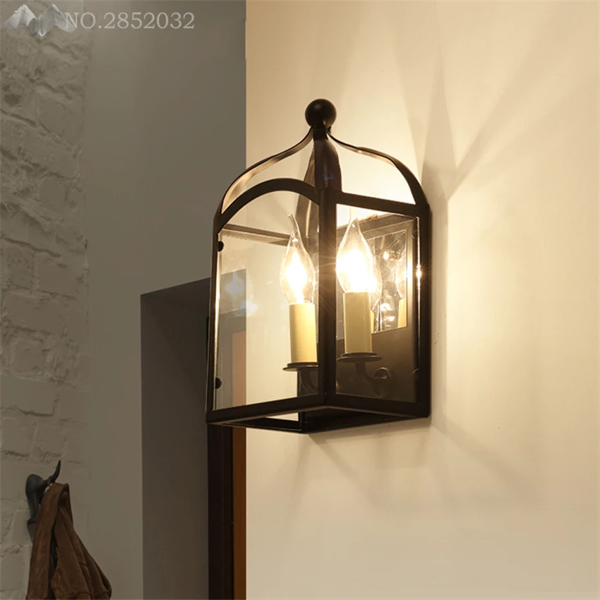 Бесплатная доставка настенные светильники винтажная E14 лампа для свечей