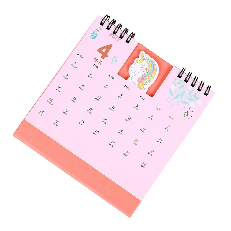 Органайзер ежедневник планировщик 2020 милый Единорог фламинго свинья лазер мини