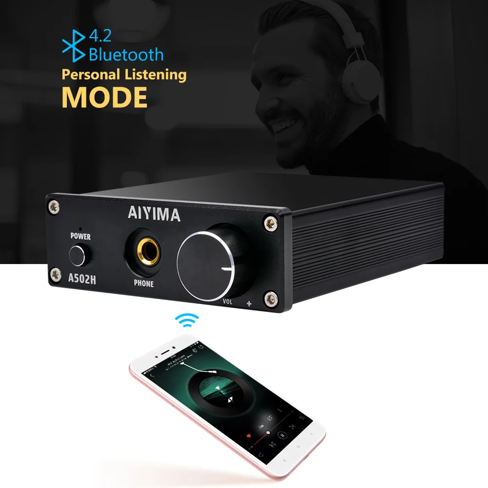 AIYIMA мини усилитель усилители Bluetooth аудио Плата TPA3116D2 50Wx2 цифровой стерео домашний