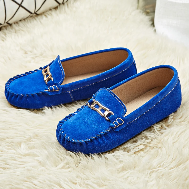 Дизайнерские детские кроссовки для мальчиков 2019 мягкие кожаные лоферы на