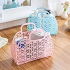 Съемная пластиковая корзина для душа, полая корзина для ванной комнаты, корзина для хранения, корзина для покупок, организация домашнего хранения