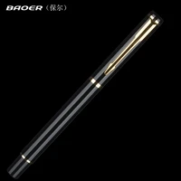 baoer 0 7mm luxury metal iridium roller ball pen high quality ballpoint pens office supplies student writing gift