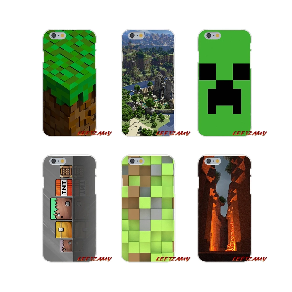 Для iPhone X 4 4S 5 5S 5C SE 6 6S 7 8 Plus аксессуары чехол для телефона криперы Minecraft