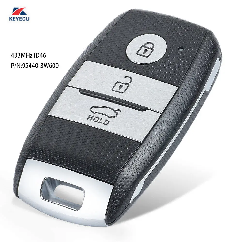 KEYECU Смарт дистанционные брелки для ключей брелок 433 МГц ID46 для Kia ОПТИМА Sportage- 95440-3W600