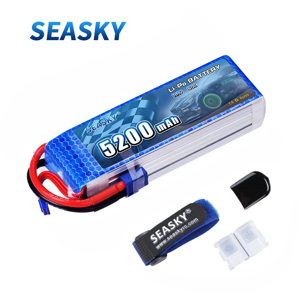 Морской 3S lipo батарея 11 1 V 5200mAh 60C RC XT60 для Радиоуправляемый Дрон автомобиль|Детали