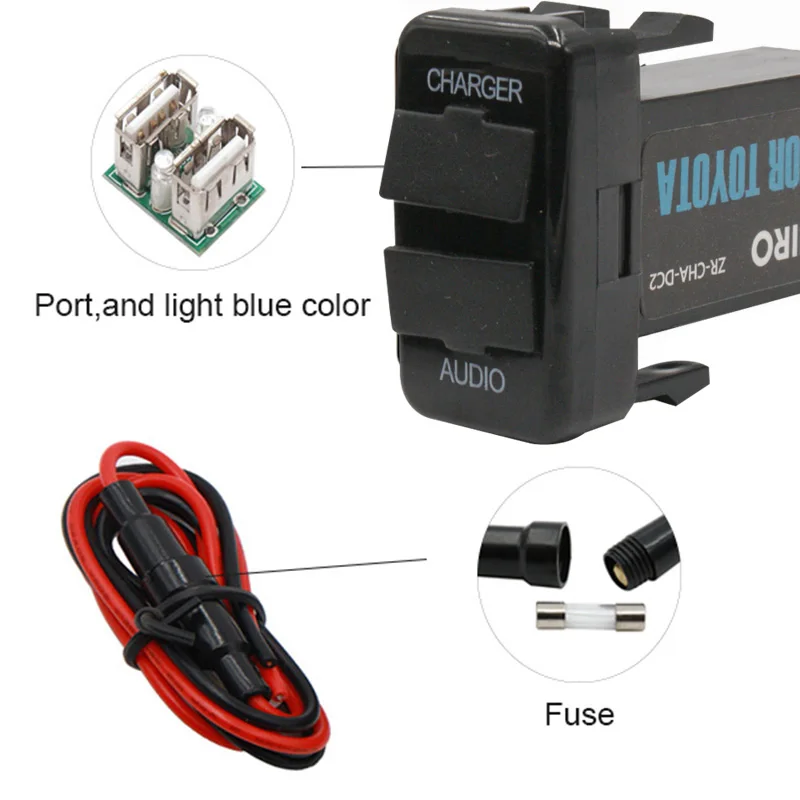 Автомобильное зарядное устройство с USB интерфейсом 2 1 А А|socket car|usb interface socketusb car |