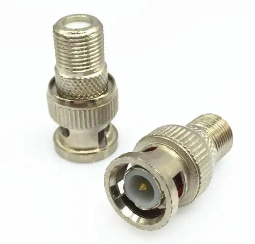 

10pcs/lot F female screw thread to Q9 BNC male adapter connector