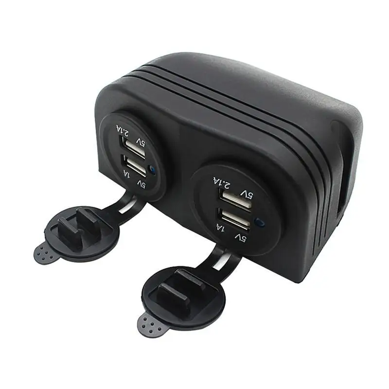 12V мотоцикл автомобиль Лодка 4 USB порта прикуриватель гнездо сплиттер для GPS со
