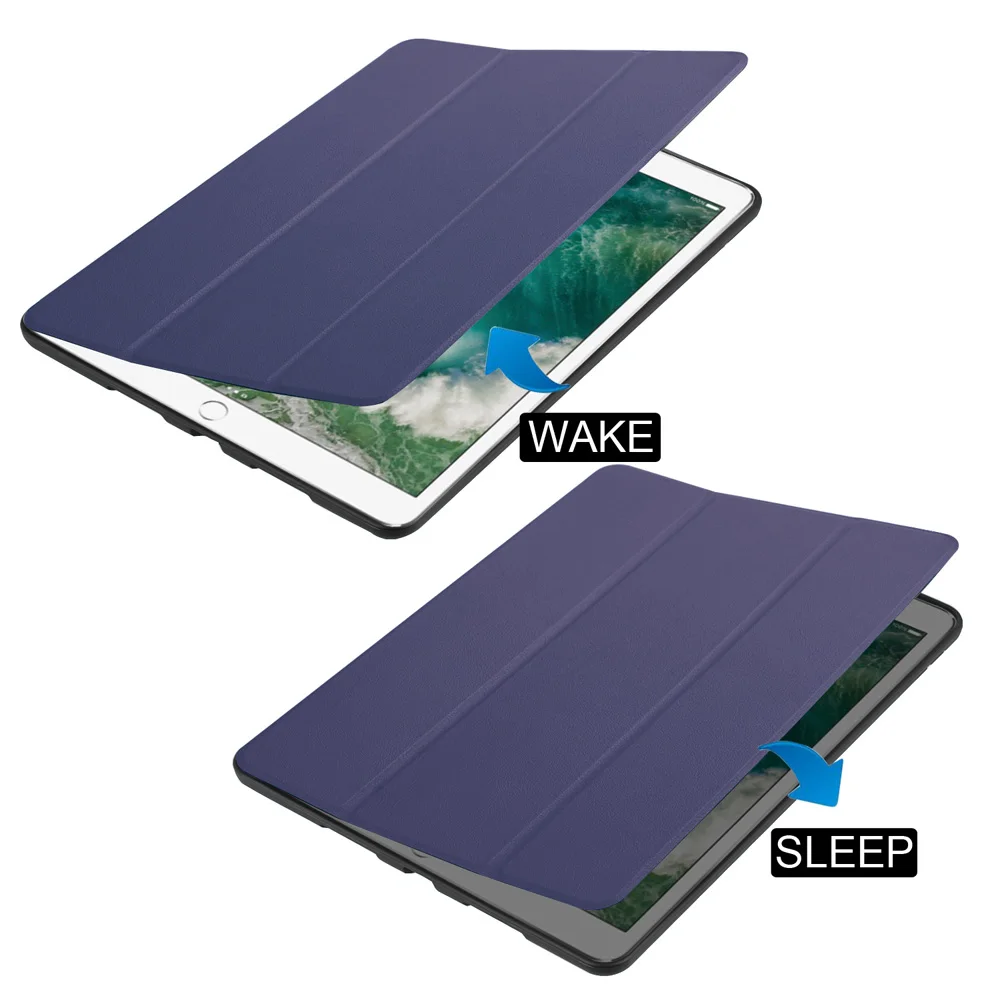 С отделением для ручек однотонные замшевые кожаные чехлы Apple iPad Pro 10 5 2017 чехол