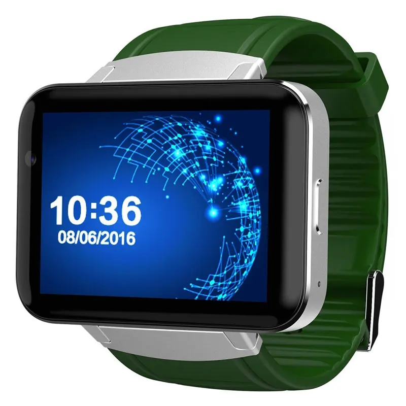 DOMINO DM98 Bluetooth Smart часы 2 дюймов ОС Android 4 3g Smartwatch телефон MTK6572A Dual Core 1 ГГц ГБ Встроенная