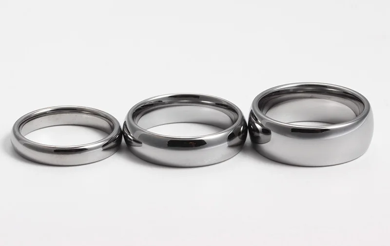 Бесплатная доставка кольцо Золото/Серебро/Роза tungsten стали простые гладкие дуги