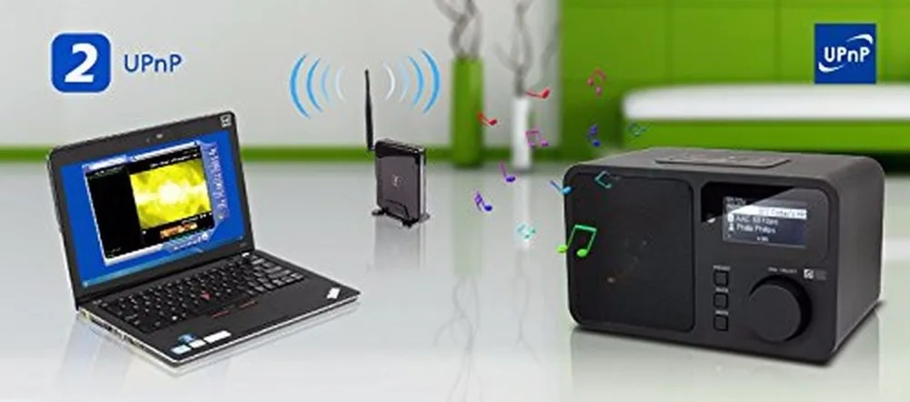 Wifi+ UPnP радио океан цифровой WR-233 Интернет wifi WLAN многоязычное меню UPnP подключение рабочего стола