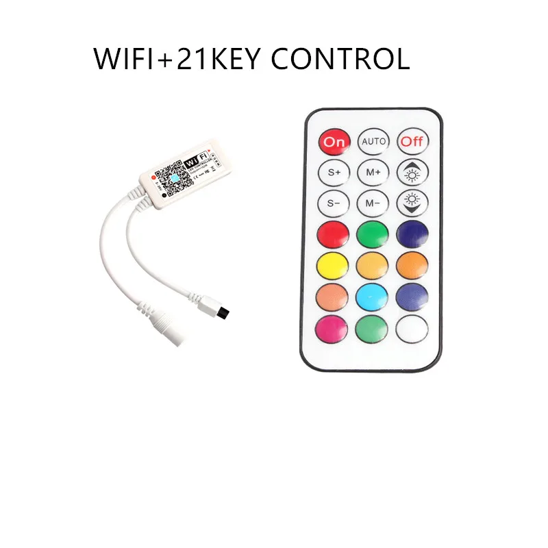 RGBW RGB 12 в светодиодный контроллер WIFI IR 24KEY 21KEY мини пульт дистанционного