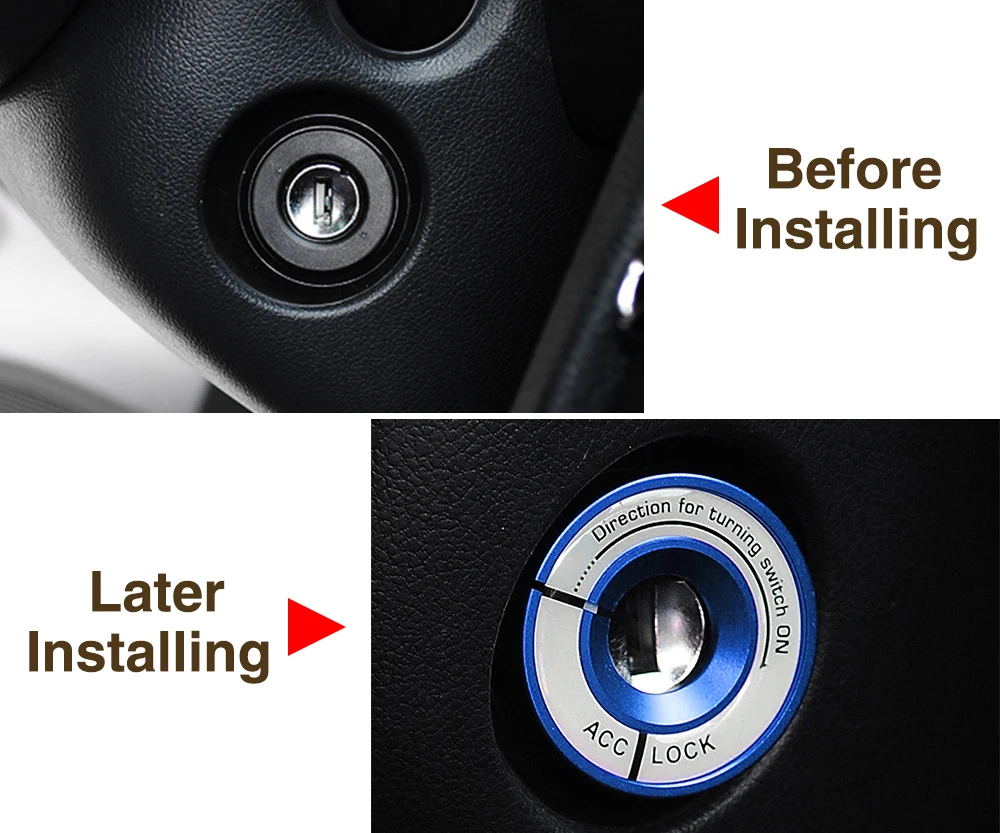 Светящаяся наклейка на зажигание переключатель украшения модифицированные юбки