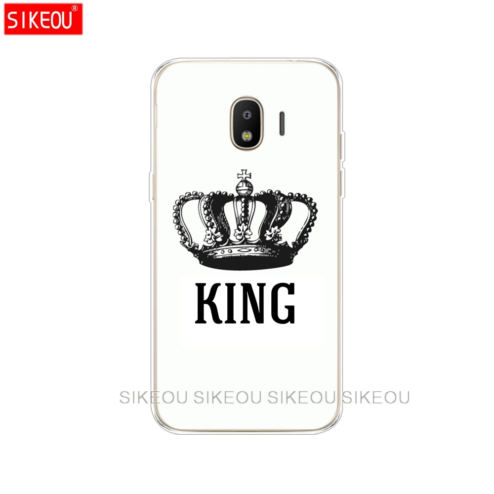 Силиконовый чехол для телефона Samsung Galaxy J3 J5 J7 2017 J330 J530 J730 PRO j2 2018 king queen couple|Бамперы| |