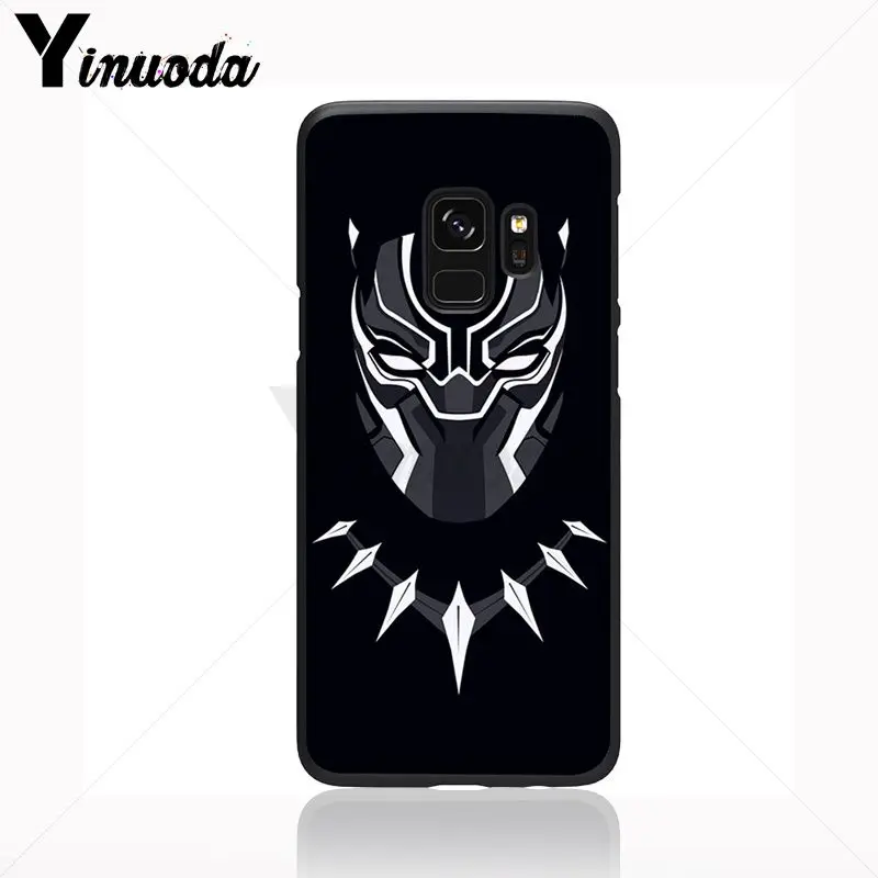 Yinuoda Черная пантера Marvel Comics аксессуары для телефона чехол Samsung Galaxy s9 s8 plus note 8 note9 s7