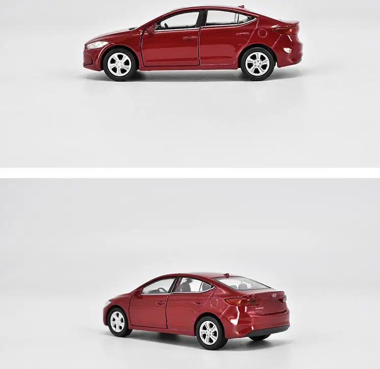 Высокая имитация Hyundai Elantra 1:36 весы из сплава тянущиеся модели игрушек литые под