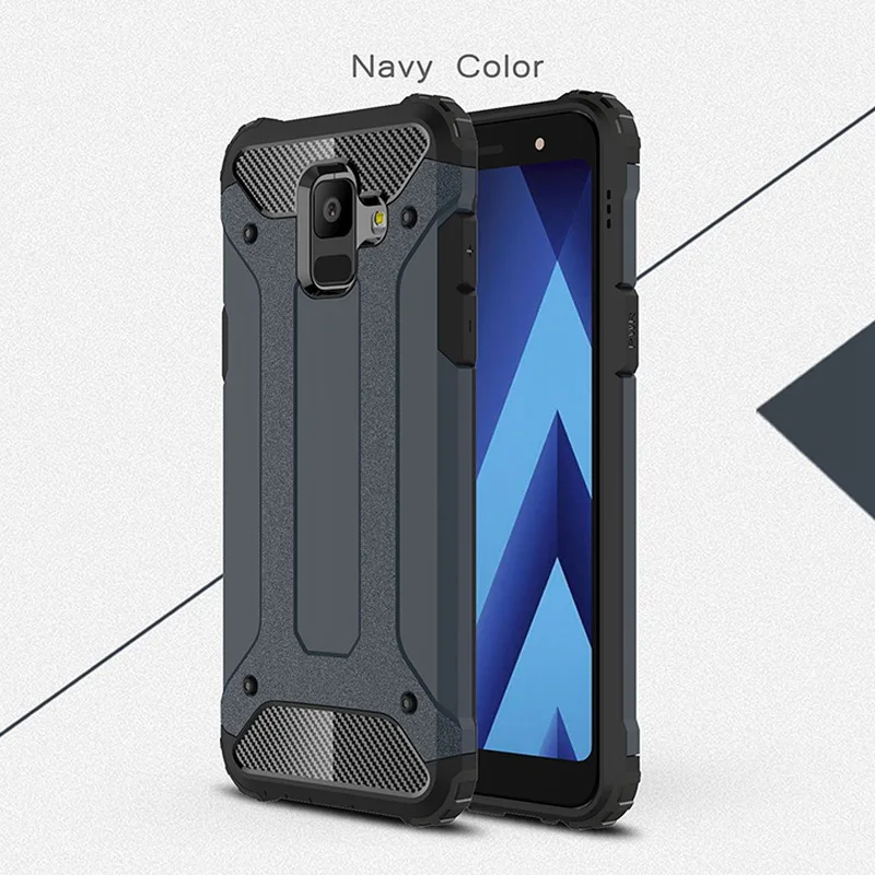 Высокое качество чехол для samsung Galaxy S5 S6 S7 край S8 S9 A8 A6 плюс A3 A5 A7 Note 4 чехол для задней панели сотового телефона - Цвет: Тёмно-синий