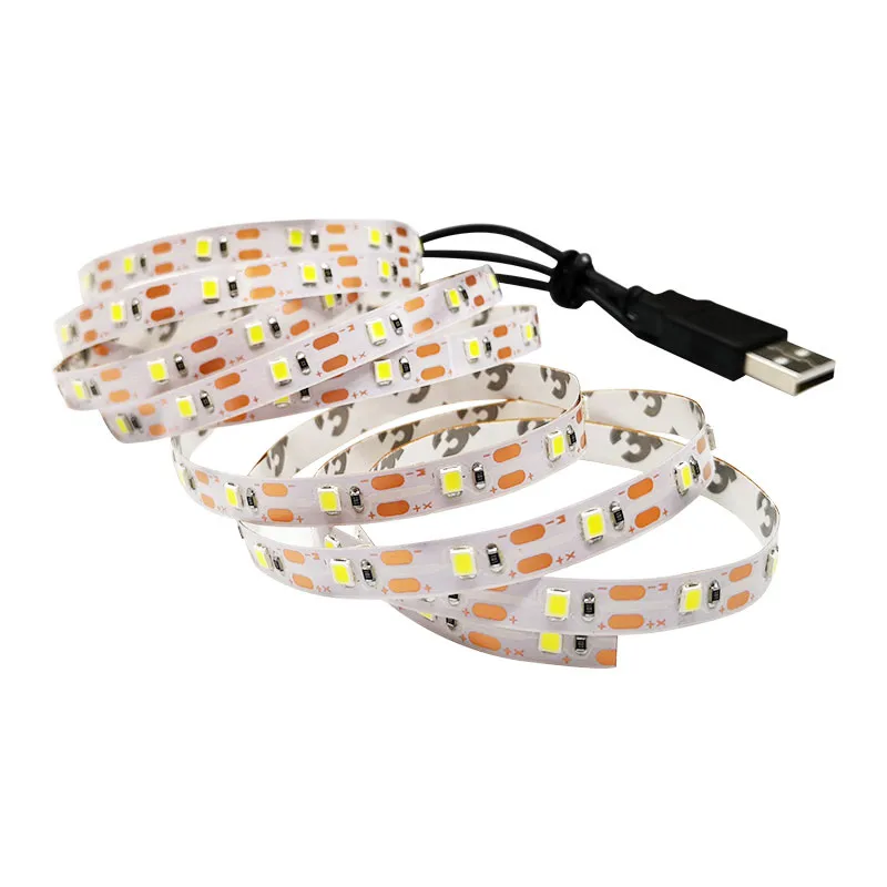 SMD 3528 RGB Светодиодные ленты не Водонепроницаемый 60LED/M DC 5V белый/теплый белый для