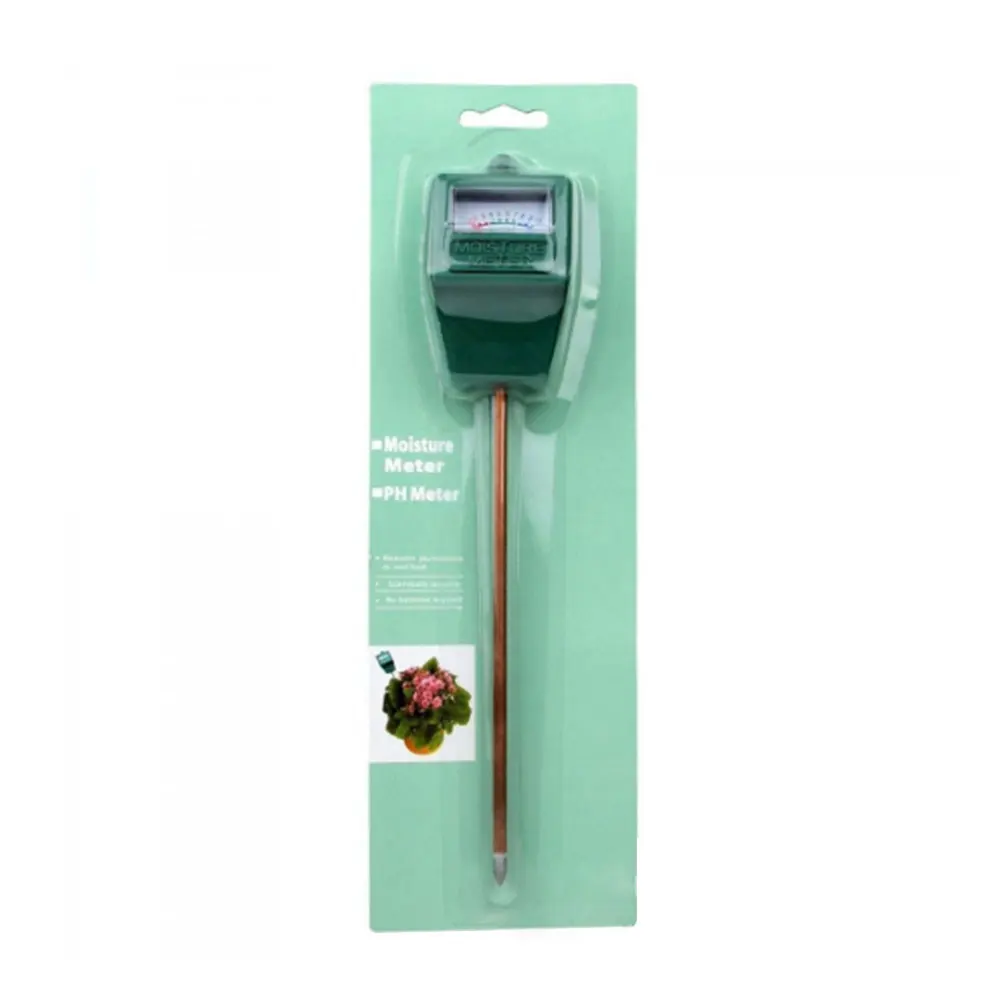 Анализатор почвы сухой влажный тестер Зеленый пластик + металлический PH