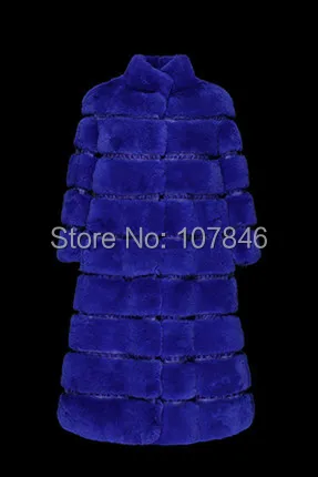 Женский Тренч из натурального меха кролика осенне-зимний тренчкот верхняя