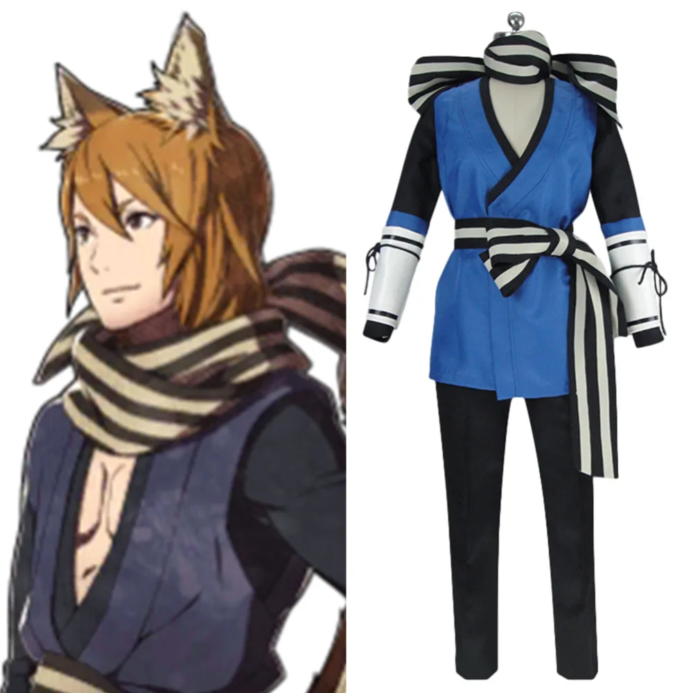 

Fire Emblem Косплэй судьбы воин Nishiki костюм Пробуждение Косплэй наряд Для мужчин игра вечерние ролевая игра форма полный набор