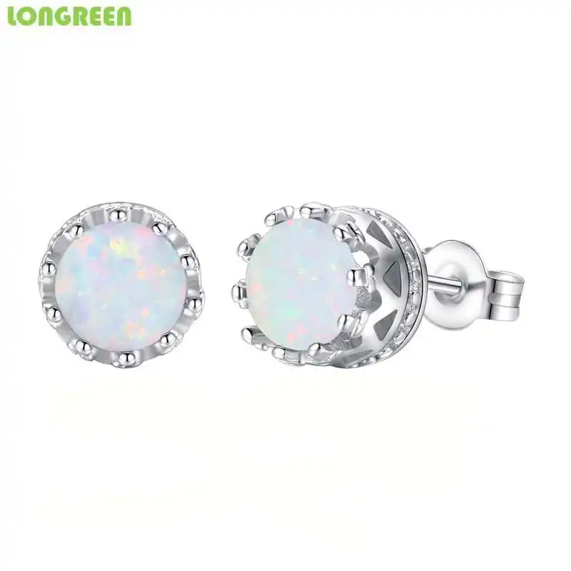 Радужный огненный опал Белый Огненный Опал розовое золото 925 пробы серебряные