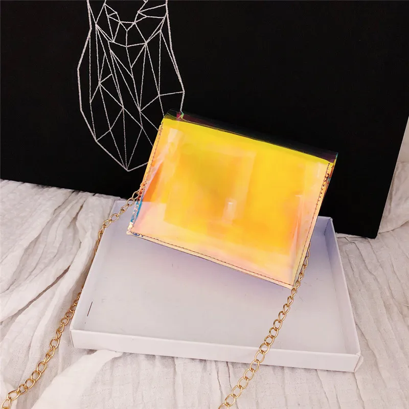 Сумки для женщин 2018 новые модные женские блестящие лазерные Прозрачные сумки на