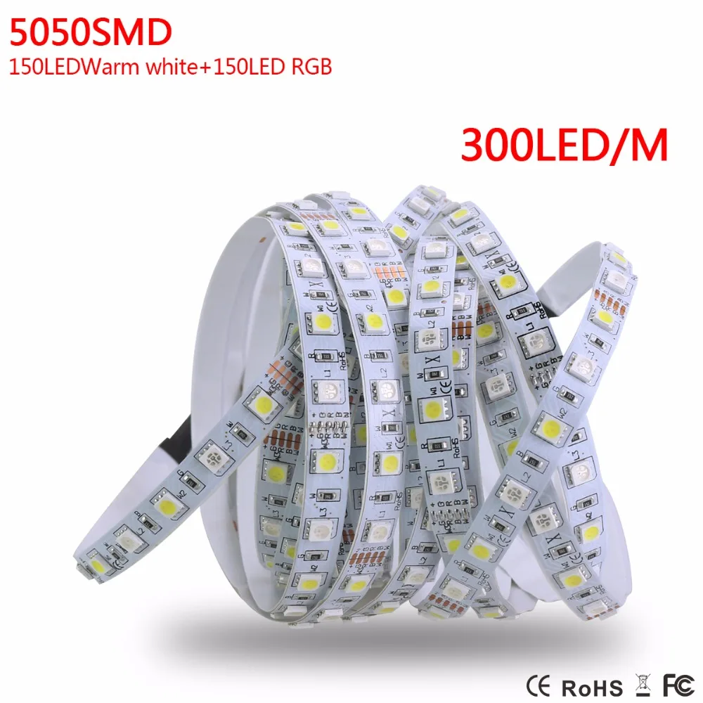 Лента светодиодная RGBW 5050 60 светодиодов/м RGB + теплый белый свет | Лампы и освещение