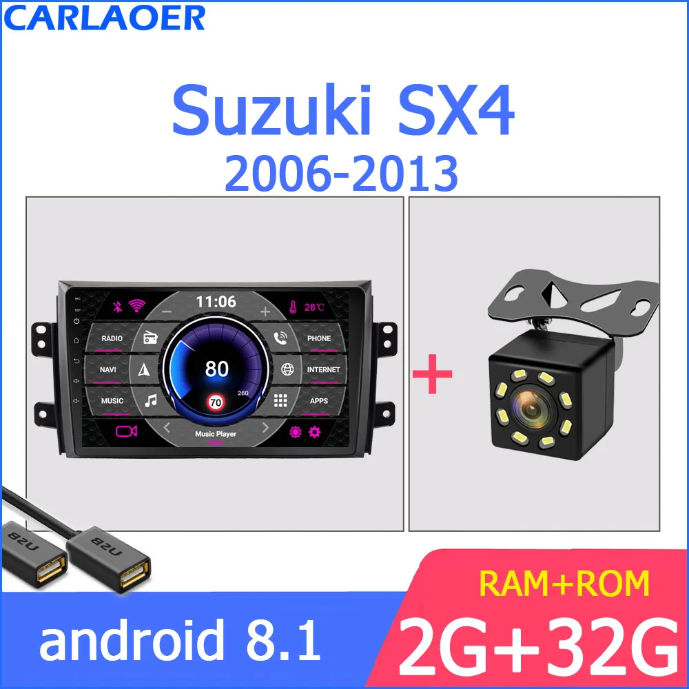 2 din Android gps для Suzuki SX4 2006 2007 2008 2009 2010 2011 2012 2Din автомобиля магнитола Регистраторы стерео WI-FI RDS автомобильный dvd плеер