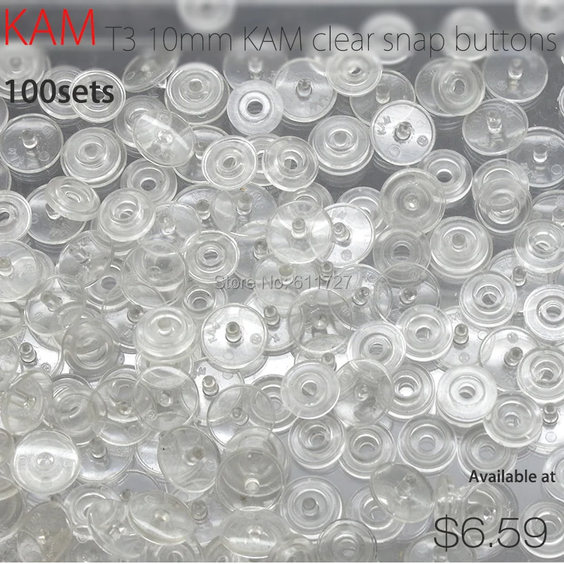 Фото {T3 прозрачные кнопки} 100 комплектов KAM Brand T3 16 10 мм пластиковые кнопки крепления n