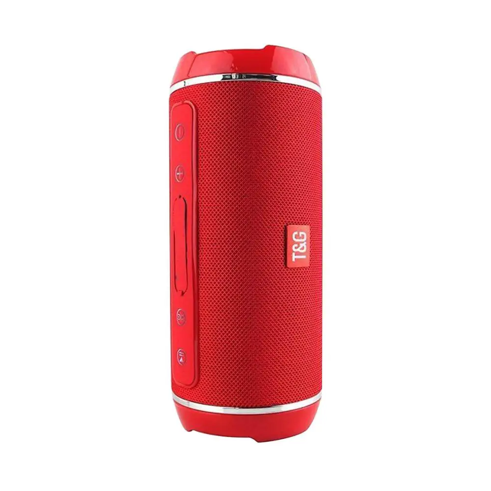 Красный SOONHUA TG-116 Открытый водонепроницаемый Bluetooth динамик USB FM TF карта сабвуфер Портативный беспроводной Мини Бас Колонка коробка громкий динамик - Цвет: Красный