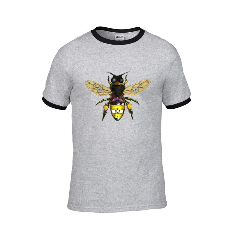 Винтажный Ретро Лотос пчелиный мед Королева Король мужские Забавные футболки