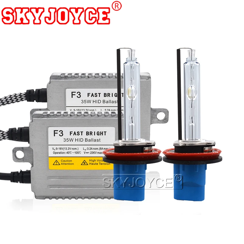 Набор ксеноновых фар SKYJOYCE 35 Вт комплект H7 H1 H11 H3 HB4 D2H 5500 к H7|Лампы для автомобильных