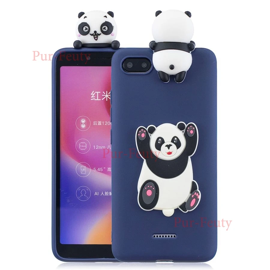 4 Для Xiaomi Redmi 6A A6 Redmi6A M1804C3CH 3D единорог панда DIY мультфильм мягкий ТПУ Силиконовый Модный чехол для Etui Xiaomi Redmi 6A - Цвет: 4