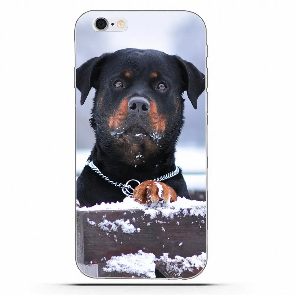 Чехол от бренда Wexoeq Rottweiler с изображением собаки чехол для Apple iPhone 4 5 5C 4S SE 6 6S 7 8 Plus X |