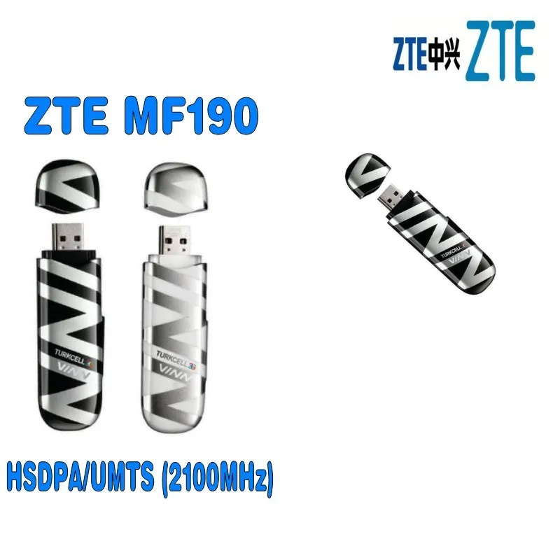 Lot of 20pcs ZTE MF190 Modem USB HSPA 7.2 Mbps