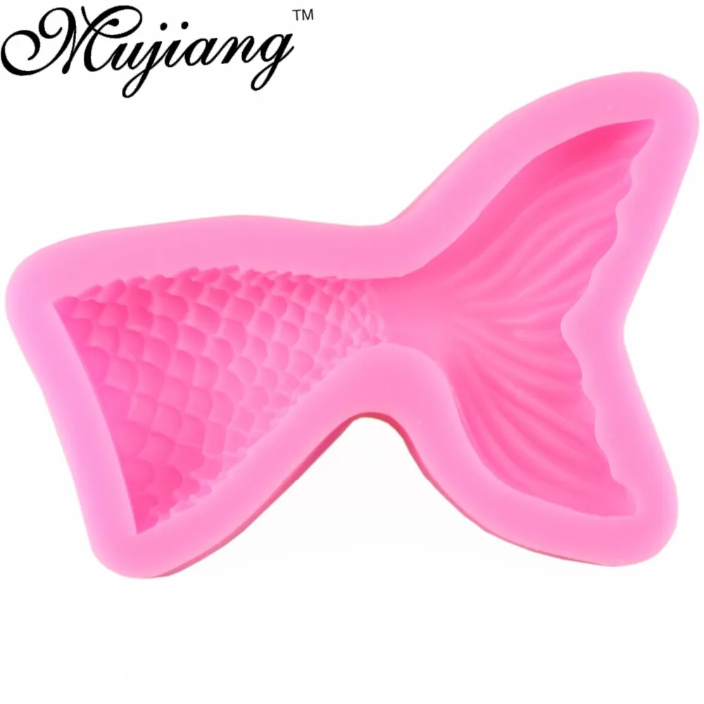 Mujiang силиконовая форма в виде хвоста русалки декоративные инструменты для кухни