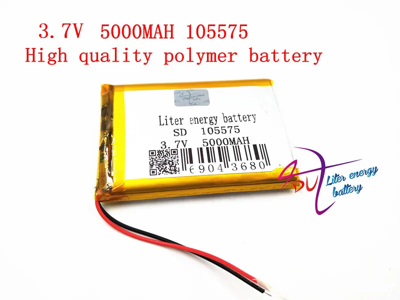 3 7 В 5000 мАч литий-полимерный LiPo Перезаряжаемые Батарея для gps DVD PAD Электронная