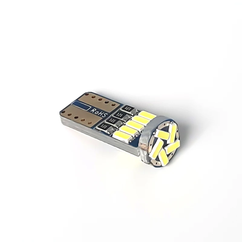 1 шт. T10 W5W светодиодный светильник для салона автомобиля SMD силиконовая