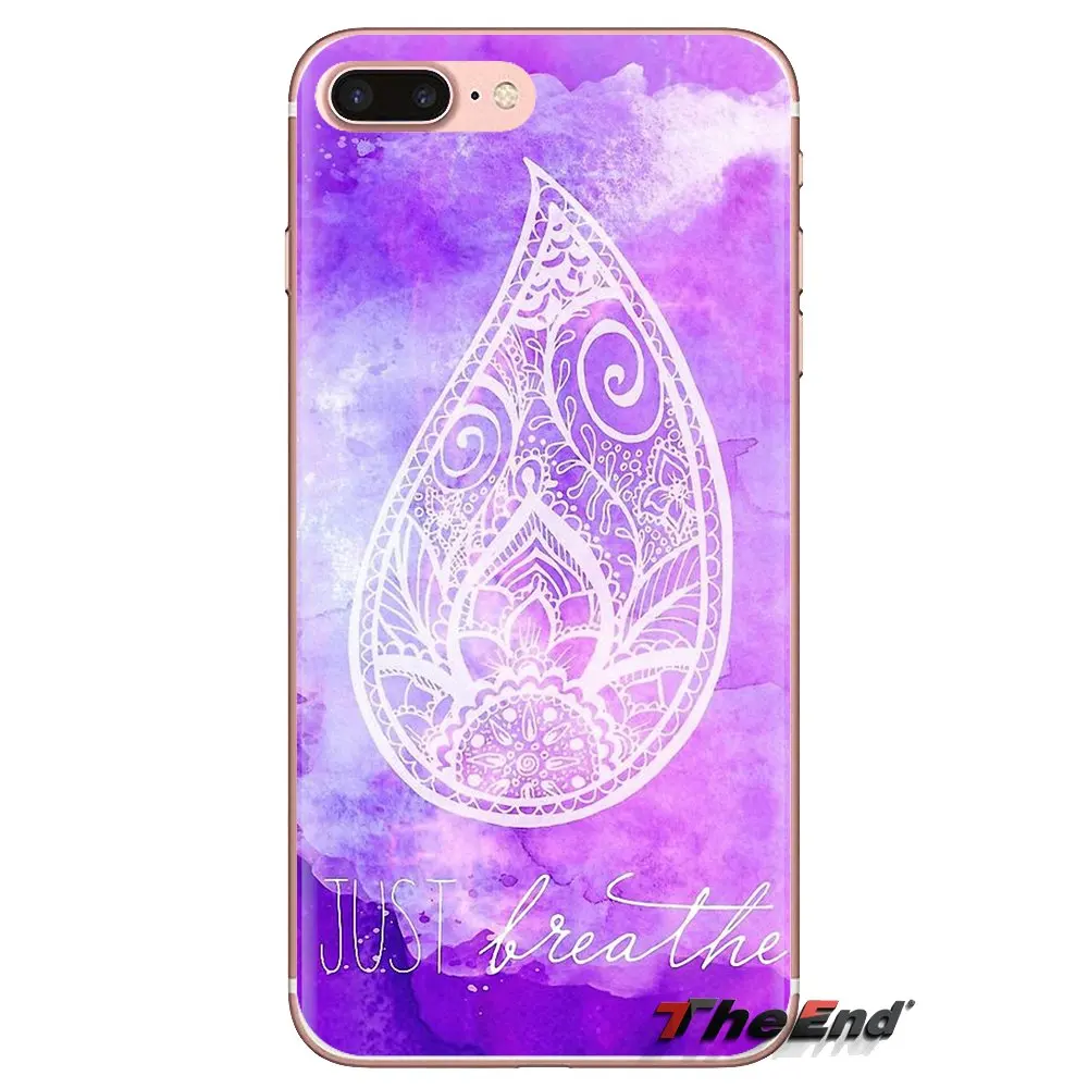 Фиолетовый цветок Пейсли Мандала хна для iPod Touch Apple iPhone 4 4S 5 5S SE 5C 6 6S 7 8 X XR XS Plus MAX