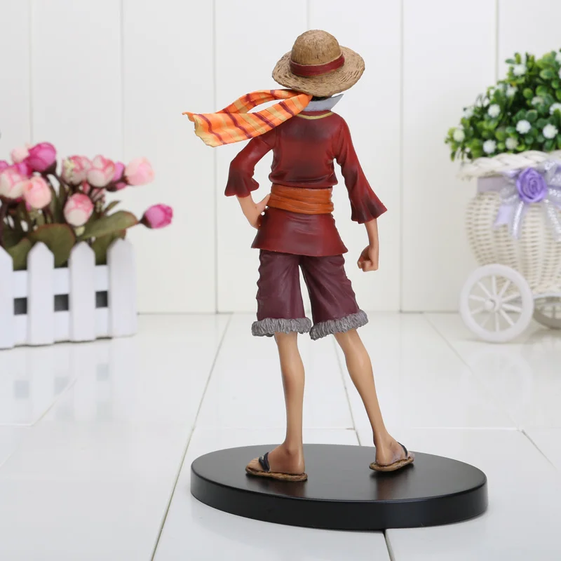 Аниме One Piece Monkey D Luffy 17 см с накидкой 15-й юбилейный выпуск ПВХ экшн-фигурка