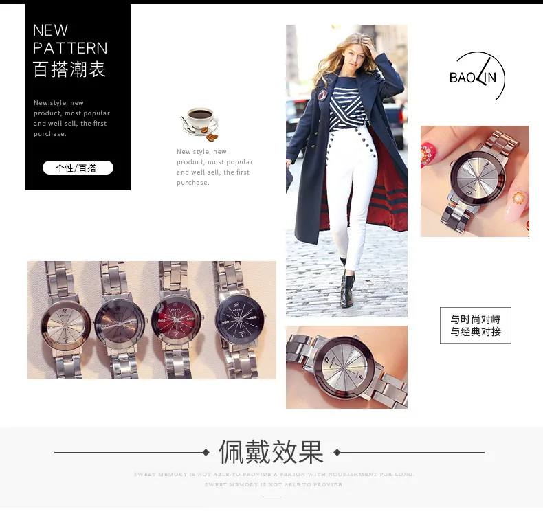 Men's Stainless Steel Watch simple luxury brand couple quartz watch waterproof ladies dress watch relogio feminino