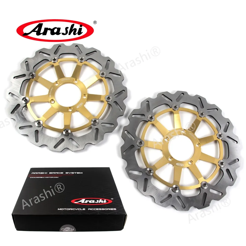 Arashi 1 пара для DUCATI 848 EVO 2011 2013 CNC плавающие передние тормозные диски 850 2012 2013|front brake