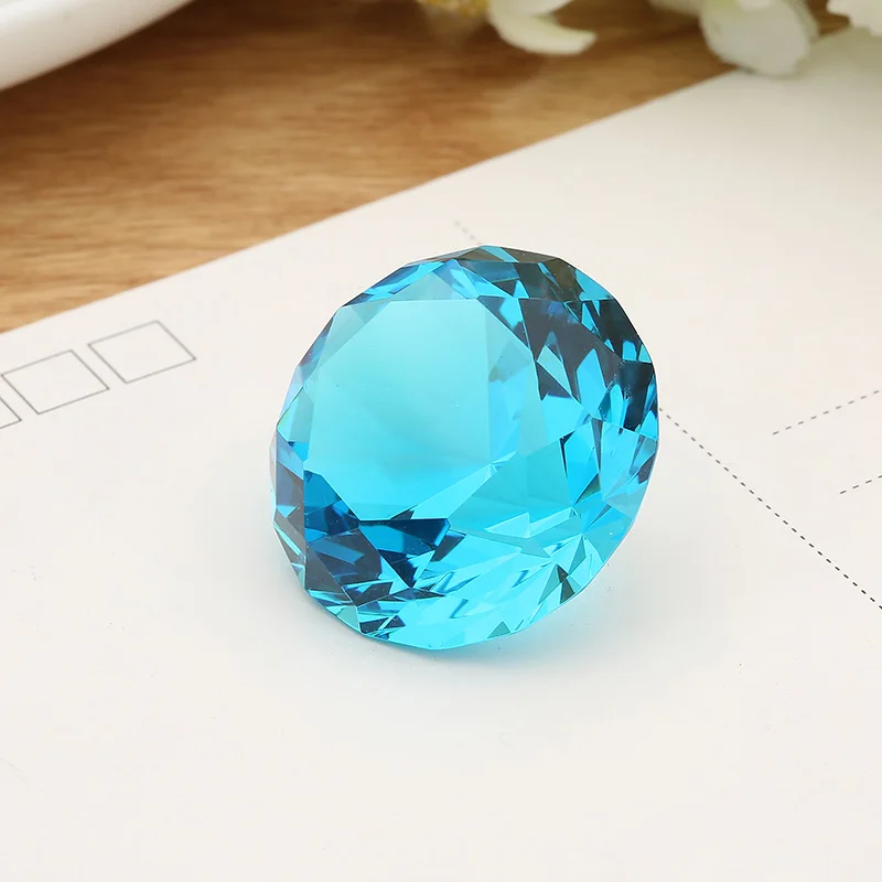 Драгоценный камень 3D из хрустального бриллианта пресс-папье сверкающий