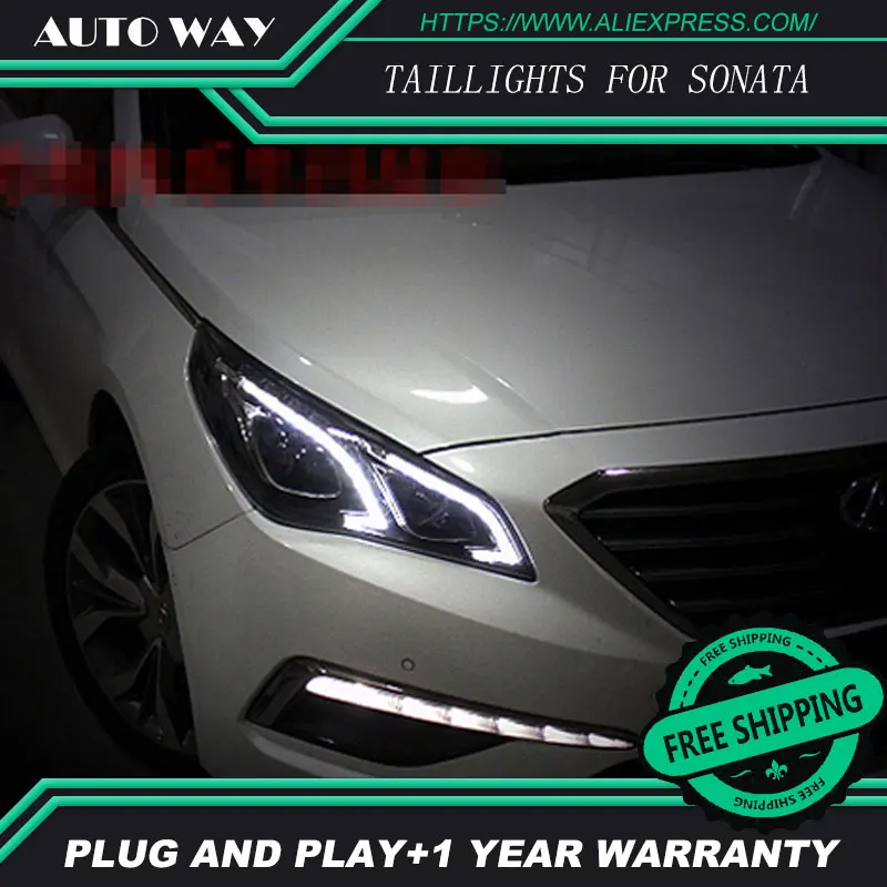 Бесплатная доставка! Автомобильный Стайлинг светодиодный чехол для фар Hyundai Sonata